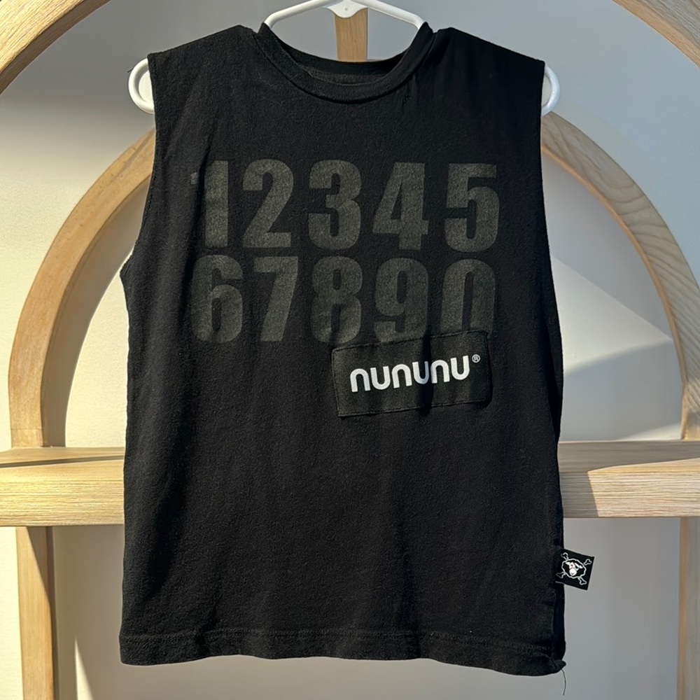 Nununu Black Kids Sleeveless Top
